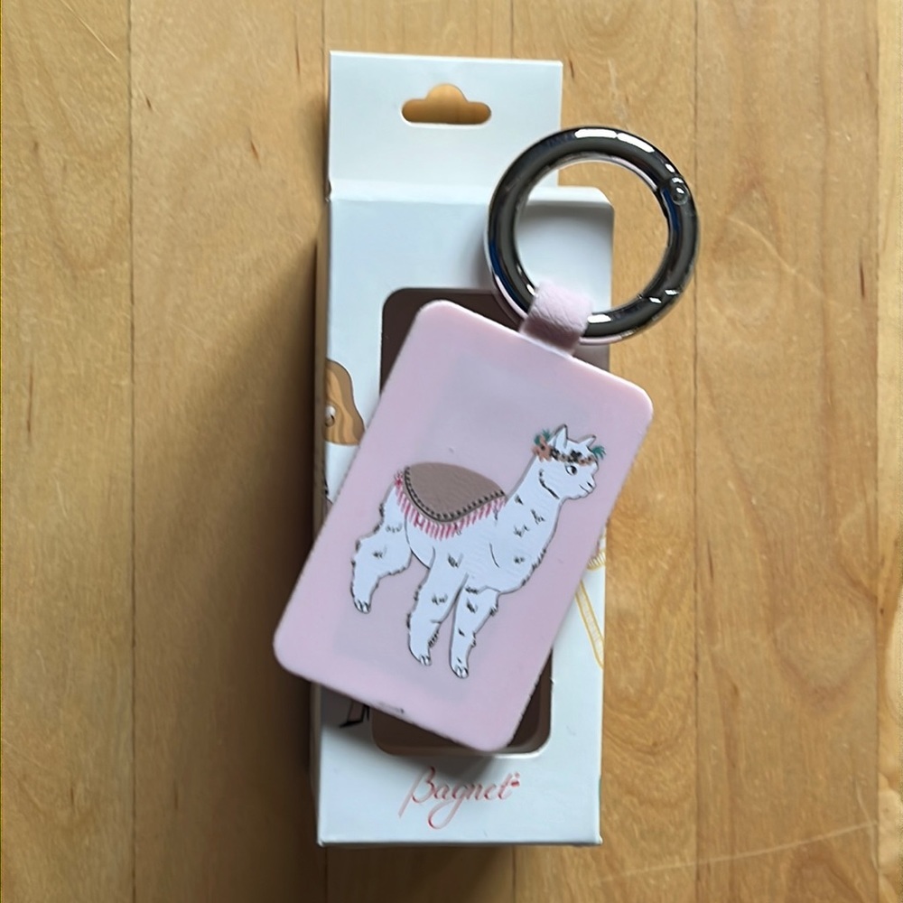 Bagnet magnetic bag holder Pink with Llama